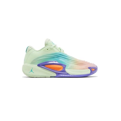 کتونی بسکتبالی نایک جردن لوکا 3 سبز بنفش نارنجی Nike Jordan Luka 3 Blurred Vision