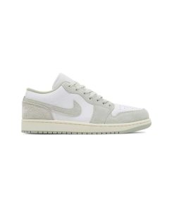 کتونی نایک ایرجردن 1 ساق کوتاه سفید سبز روشن Nike Air Jordan 1 Low Seafoam