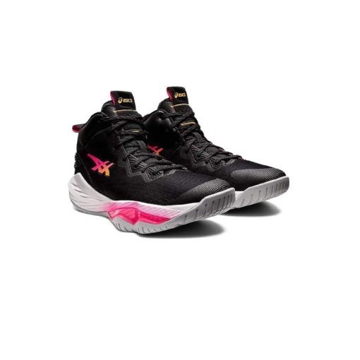 کتونی والیبالی اسیکس نوا سرج 2 مشکی صورتی Asics Nova Surge 2 Black Pink Glow