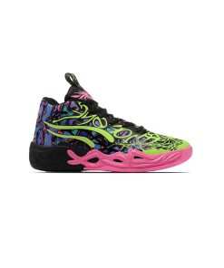 کتونی پوما ام بی 4 مشکی صورتی Puma MB.04 Black Pink Green