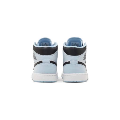 کفش نایک ایرجردن 1 ساق بلند سفید آبی Nike Air Jordan 1 Mid SE White Ice Blue