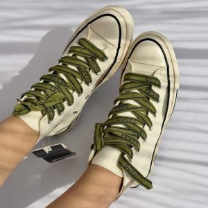 کفش کانورس آل استار گوچی کرم سبز Converse Chuck 70 High Gucci