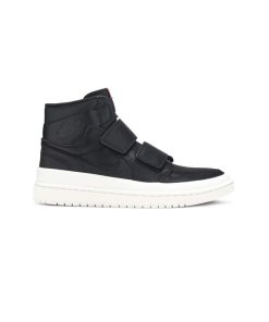 کتونی نایک ایرجردن 1 دوبل ساق بلند مشکی Nike Air Jordan 1 Retro High Double Strap Black