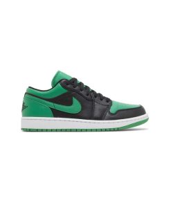 کتونی نایک ایرجردن 1 ساق کوتاه سبز مشکی Nike Air Jordan 1 Low Black Lucky Green