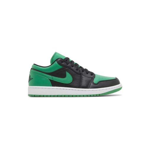 کتونی نایک ایرجردن 1 ساق کوتاه سبز مشکی Nike Air Jordan 1 Low Black Lucky Green