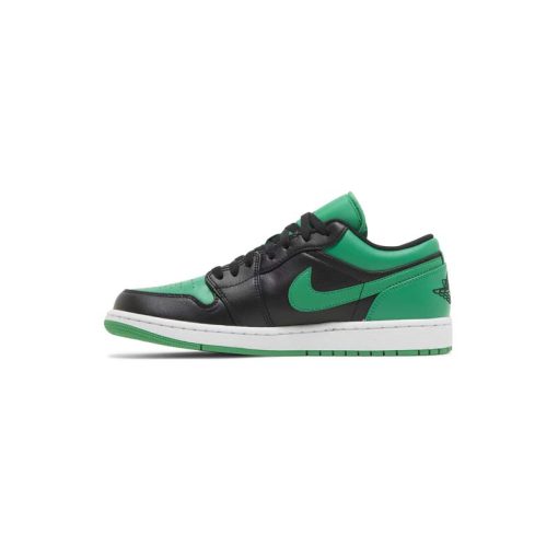 کتونی نایک ایرجردن 1 ساق کوتاه سبز مشکی Nike Air Jordan 1 Low Black Lucky Green