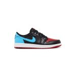 کتونی نایک ایرجردن 1 ساق کوتاه مشکی آبی قرمز Nike Air Jordan 1 Low OG NC to Chi