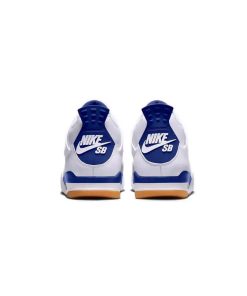 کتونی نایک ایرجردن 4 اس بی سفید آبی Nike Air Jordan 4 SB Sapphire Blue