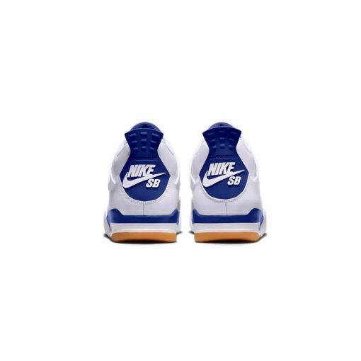 کتونی نایک ایرجردن 4 اس بی سفید آبی Nike Air Jordan 4 SB Sapphire Blue