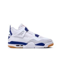 کتونی نایک ایرجردن 4 اس بی سفید آبی Nike Air Jordan 4 SB Sapphire Blue