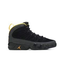 کفش بسکتبال نایک ایرجردن 9 مشکی زرد Nike Air Jordan 9 Retro Dark Charcoal University Gold