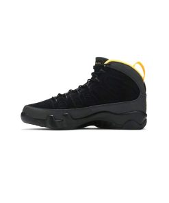 کفش بسکتبال نایک ایرجردن 9 مشکی زرد Nike Air Jordan 9 Retro Dark Charcoal University Gold