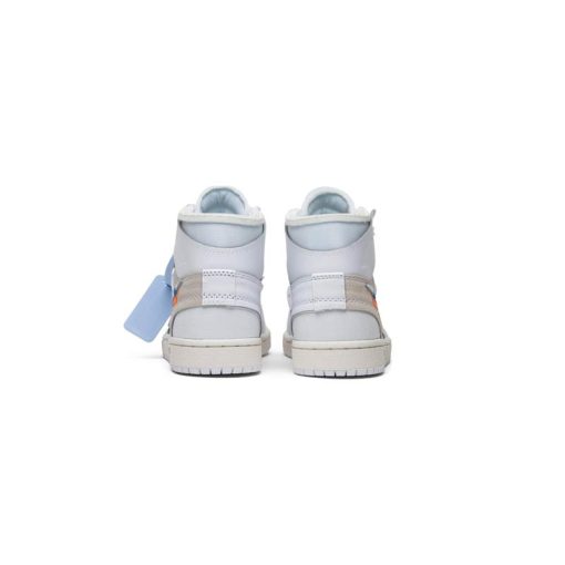 کفش نایک ایرجردن 1 آفوایت ساق بلند سفید Nike Air Jordan 1 High Off-White White