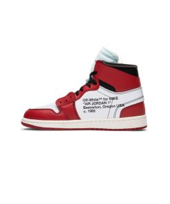 کفش نایک ایرجردن 1 آفوایت ساق بلند قرمز  Nike Air Jordan 1 High Off-White Chicago Red