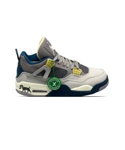 کفش نایک ایرجردن 4 طوسی آبی Nike Air Jordan 4 SE Craft