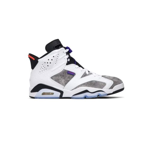 نایک ایرجردن 6 سفید طوسی آبی Nike Air Jordan 6 Retro LTR Flint