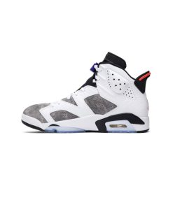 نایک ایرجردن 6 سفید طوسی آبی Nike Air Jordan 6 Retro LTR Flint