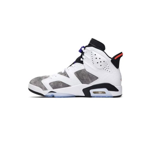 نایک ایرجردن 6 سفید طوسی آبی Nike Air Jordan 6 Retro LTR Flint