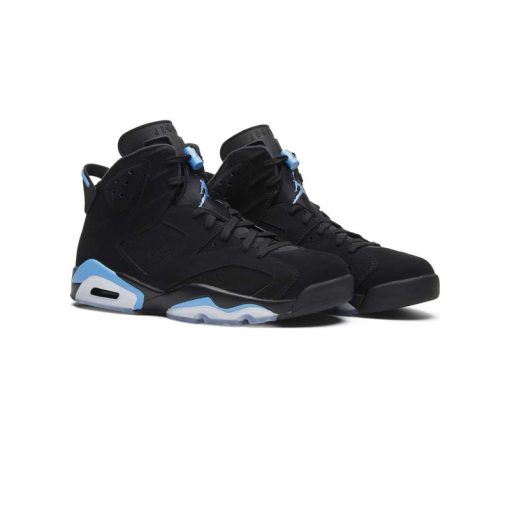 نایک ایرجردن 6 مشکی آبی Nike Air Jordan 6 Retro Black UNC Blue