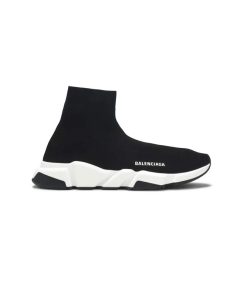 کتونی جورابی بالنسیاگا مشکی سفید Balenciaga Speed Trainer Black White