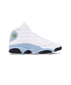 کتونی نایک ایرجردن 13 سفید آبی مشکی Nike Air Jordan 13 Retro White Blue Grey