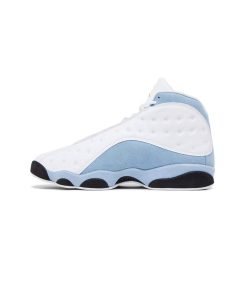 کتونی نایک ایرجردن 13 سفید آبی مشکی Nike Air Jordan 13 Retro White Blue Grey