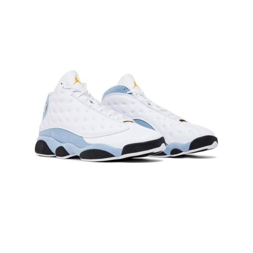 کتونی نایک ایرجردن 13 سفید آبی مشکی Nike Air Jordan 13 Retro White Blue Grey