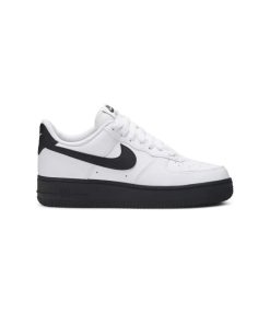 کتونی نایک ایرفورس 1 سفید زیره مشکی Nike Air Force 1 Low White Black Sole