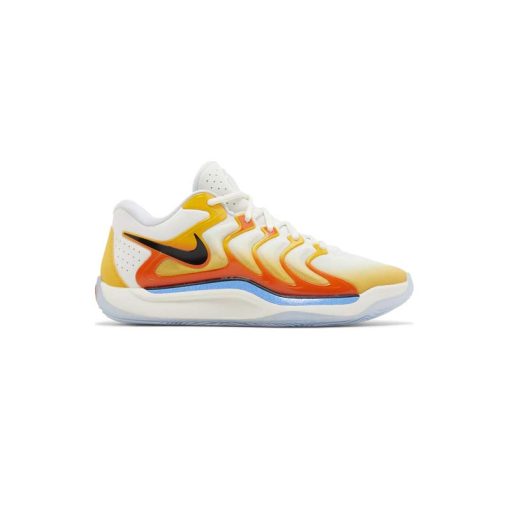 کتونی نایک کی دی 17 سفید نارنجی زرد Nike KD 17 Sunrise