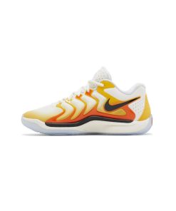 کتونی نایک کی دی 17 سفید نارنجی زرد Nike KD 17 Sunrise