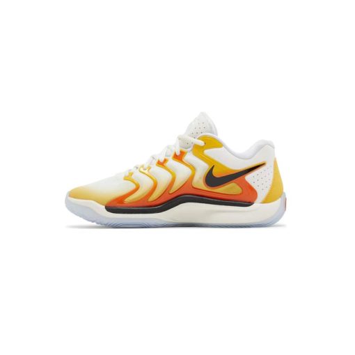 کتونی نایک کی دی 17 سفید نارنجی زرد Nike KD 17 Sunrise