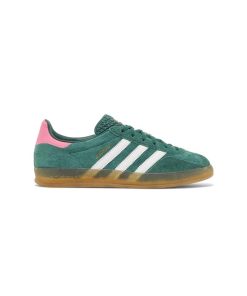 کفش آدیداس گزل سبز صورتی Adidas Gazelle Indoor Collegiate Green Pink