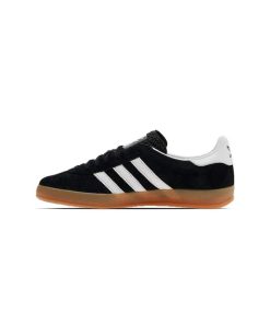 کفش آدیداس گزل مشکی سفید قهوه ای Adidas Gazelle Indoor Core Black White