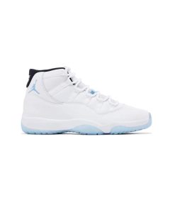 کفش ساقدار نایک ایرجردن 11 سفید آبی Nike Air Jordan 11 Retro Columbia Legend Blue