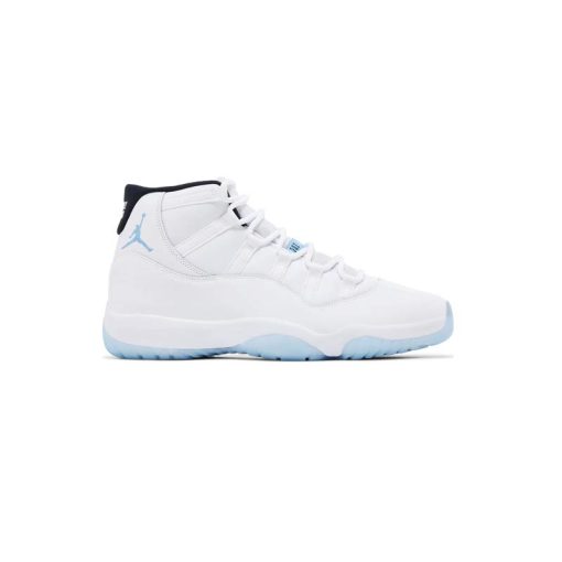 کفش ساقدار نایک ایرجردن 11 سفید آبی Nike Air Jordan 11 Retro Columbia Legend Blue