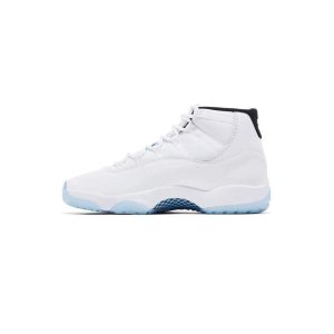 کفش ساقدار نایک ایرجردن 11 سفید آبی Nike Air Jordan 11 Retro Columbia Legend Blue
