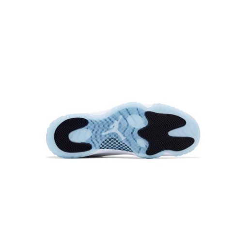 کفش ساقدار نایک ایرجردن 11 سفید آبی Nike Air Jordan 11 Retro Columbia Legend Blue