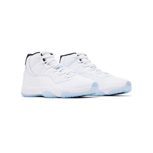 کفش ساقدار نایک ایرجردن 11 سفید آبی Nike Air Jordan 11 Retro Columbia Legend Blue