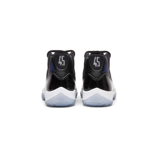 کفش ساقدار نایک ایرجردن 11 مشکی سفید آبی Nike Air Jordan 11 Retro Space Jam