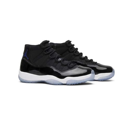 کفش ساقدار نایک ایرجردن 11 مشکی سفید آبی Nike Air Jordan 11 Retro Space Jam