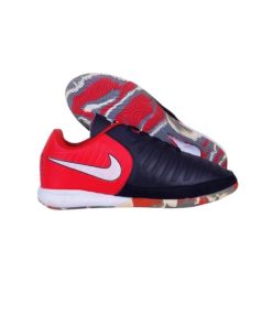 کفش فوتبال سالنی نایک تمپو مشکی قرمز Nike