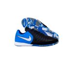 کفش فوتبال سالنی نایک تمپو مشکی آبی Nike