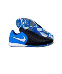 کفش فوتبال سالنی نایک تمپو مشکی آبی Nike