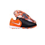 کفش فوتبال چمن مصنوعی نایک تمپو مشکی نارنجی Nike