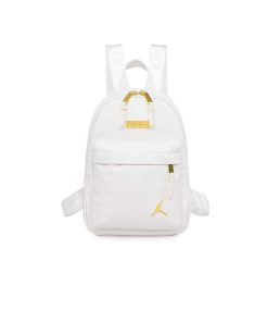 کوله پشتی نایکی جردن سفید طلایی Nike Jordan Backpack White Gold 1612