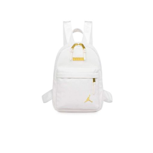 کوله پشتی نایکی جردن سفید طلایی Nike Jordan Backpack White Gold 1612