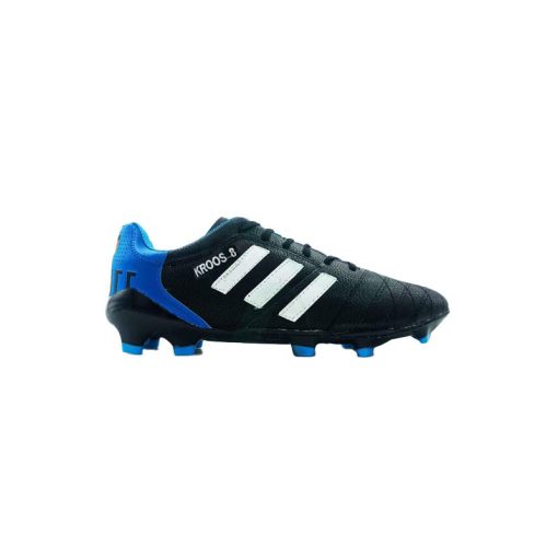 کفش فوتبال آدیداس کروس Adidas Black White Blue