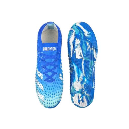 کفش فوتسال آدیداس پردیتور Adidas Predator Freak Blue White - تصویر 5