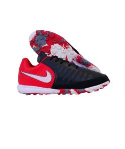 کفش فوتبال چمن مصنوعی نایک تمپو مشکی قرمز Nike Tempo Black Red